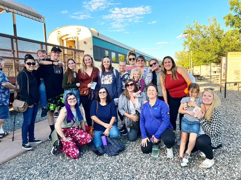 The team on their staff appreciation outing.